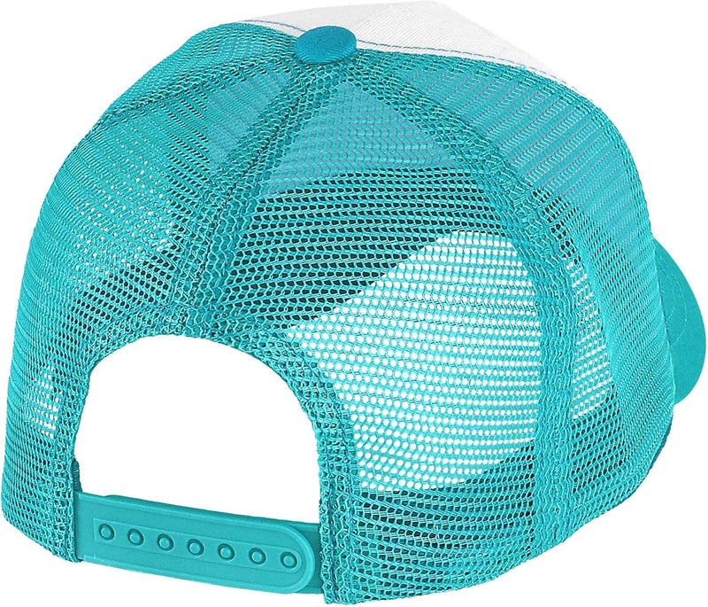 Falari 5-Panel Mesh Baseball Cap, Trucker Hat, Structured Plain Design, Cotton, Adjustable Size - Image 5